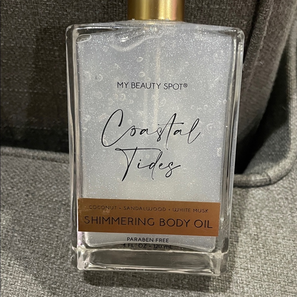 My Beauty Spot  Coastal Tides Coconut White Musk Sandalwood Shimmering Body Oil